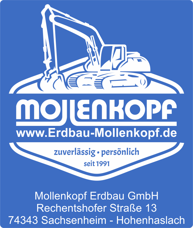 Mollenkopf Logo Mollenkopf blau weiss