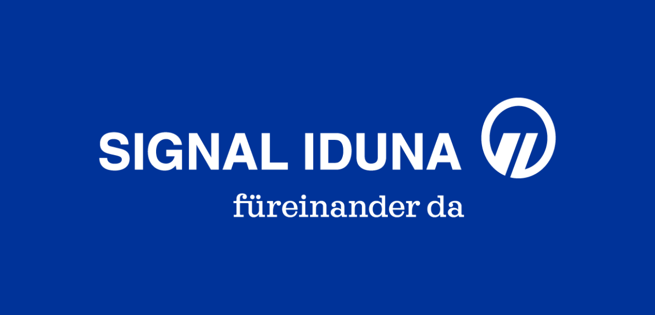 Signal Iduna Logo Blau Claim 883